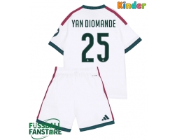 Real Madrid Yan Diomande #25 Replik Heimtrikot Kinder 2026-27 Kurzarm (+ Kurze Hosen)